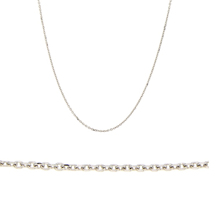 Colier din aur alb de 14 karate