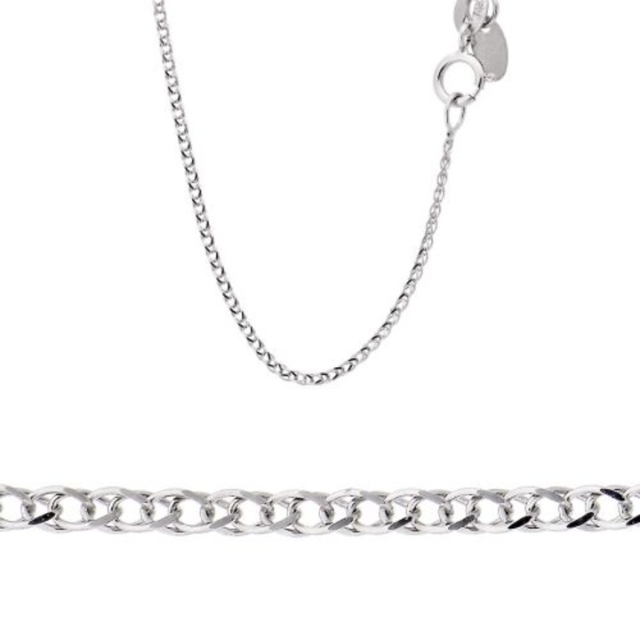 Colier din aur alb de 14 karate 043588