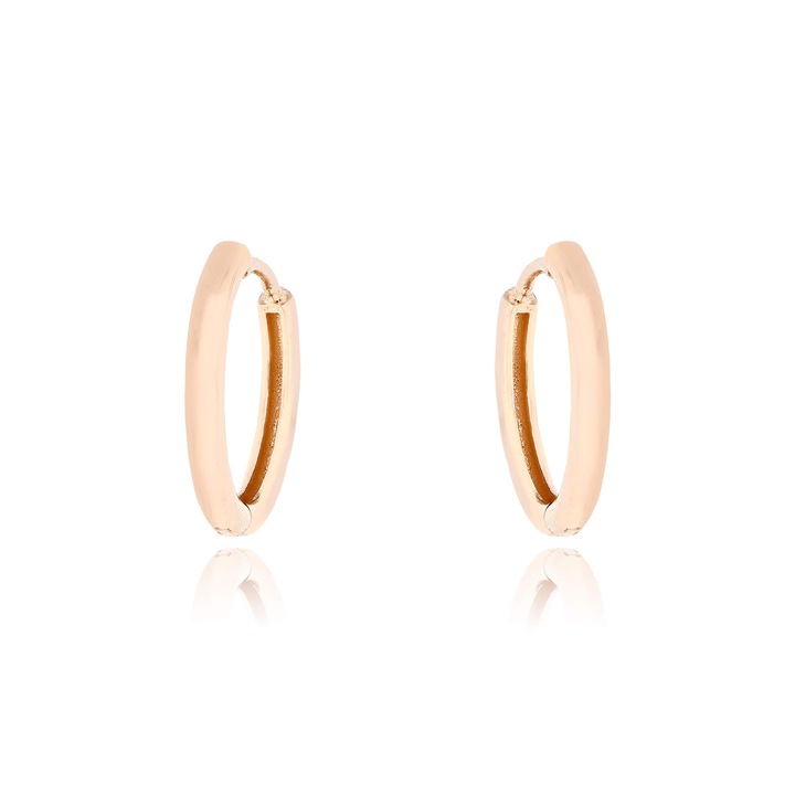 Cercei Skaras din aur roz 14K