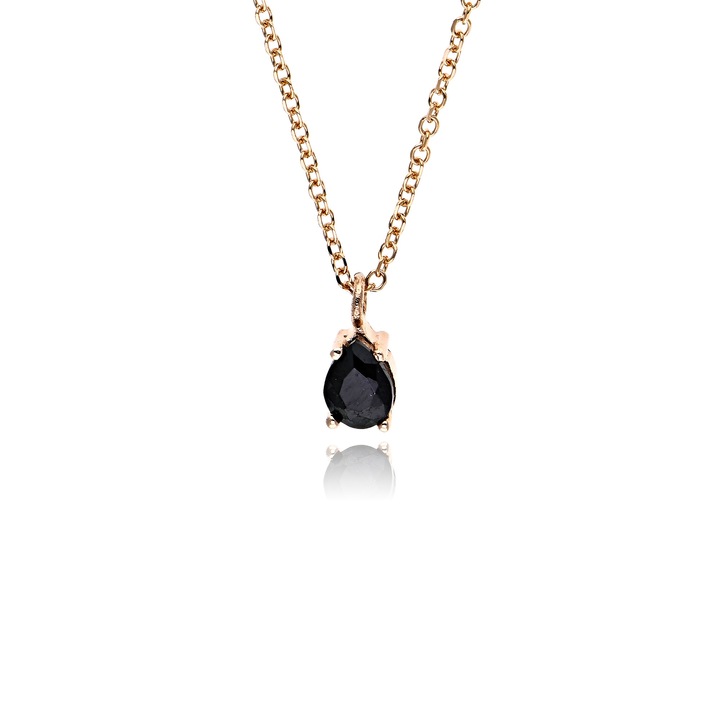 Lant cu pandantiv Skaras, din Aur Roz 9K, cu Zirconiu