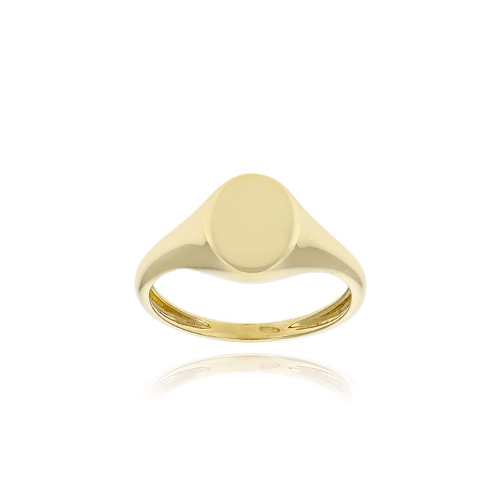 Inel dama, Skaras, aur galben 14K