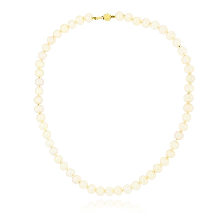 Colier cu margaritare si cupon din aur K14, Skaras, bijuterii dama