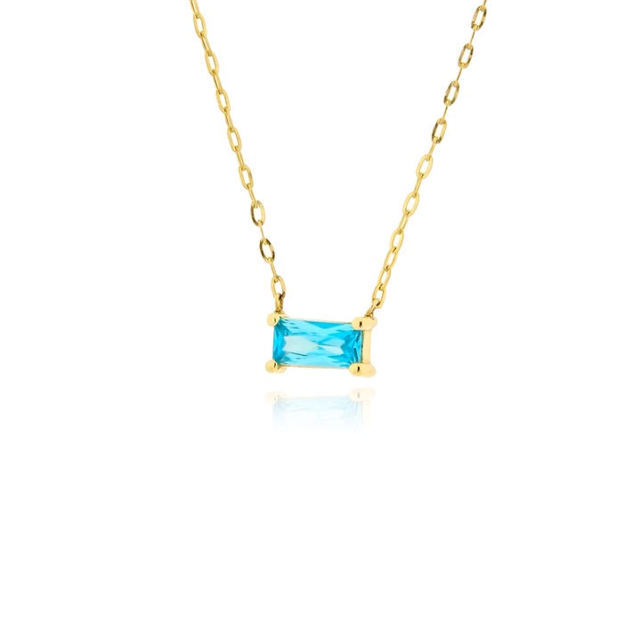 Colier din aur galben K14 cu zirconii, Skaras