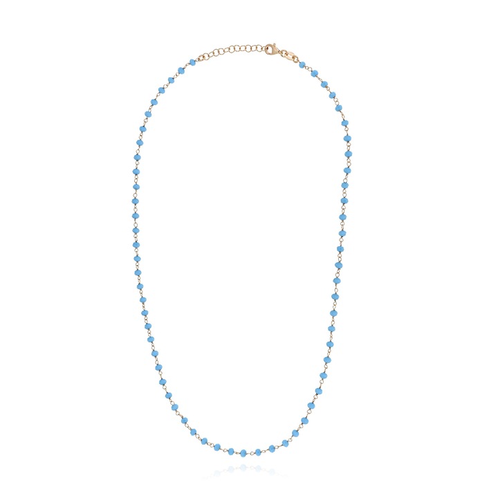 Colier Rozario, Skaras, Asemi 925, cu pietre zirconiu, roz