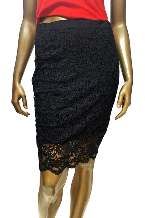 Fusta de dama ETAM J Suzie 482208-BK-38 90-37, Dantela, 38, Negru