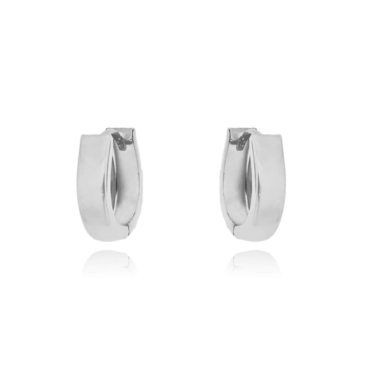 Cercei din aur alb K14, Skaras, design elegant