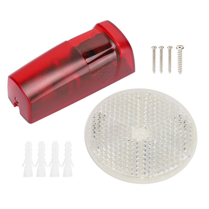 Infravörös riasztóérzékelő, fotoelektromos sugárdetektor, LED jelzőfény, 12m, univerzális
