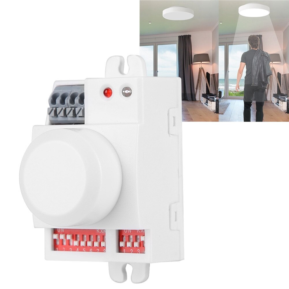 Comutator de lumina cu senzor de miscare radar cu microunde, 220V-240V ...