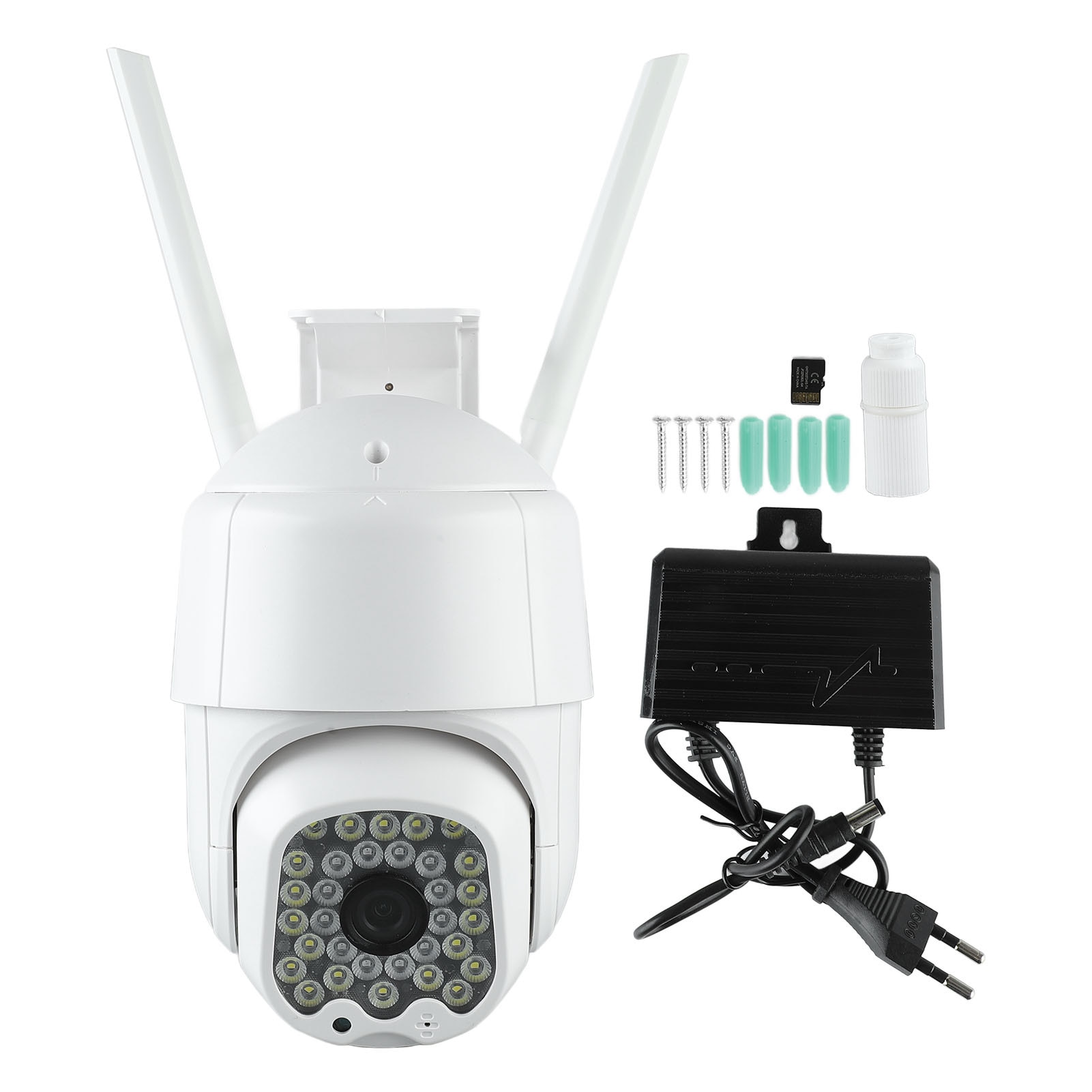 Camera de supraveghere, HD, 360 grade, viziune nocturna, alba, interior ...