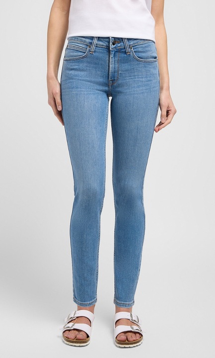 Blugi dama, Lee skinny, albastru, bumbac, Albastru