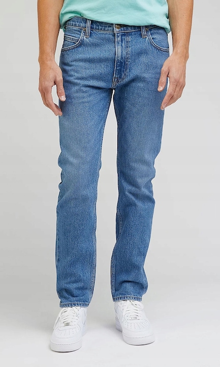 Férfi farmernadrág Lee RIDER, pamut/elasztán, kék