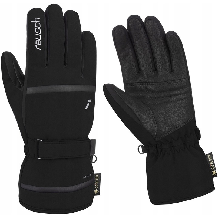 Спортни ръкавици Reusch Alison Gore-Tex, изолация PrimaLoft, черни, размер 6.5