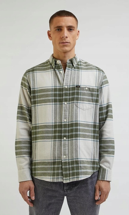 Camasa Lee cu nituri, Verde