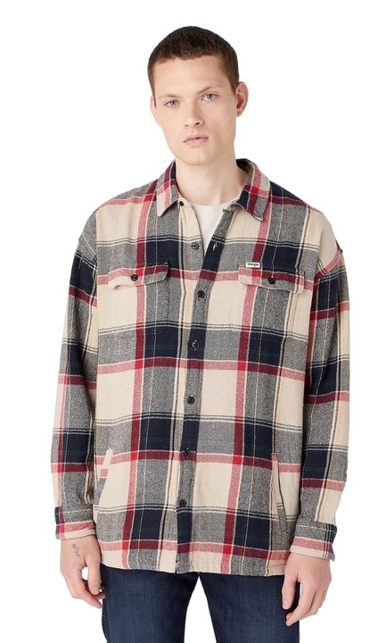 Wrangler lezser ing, pamut kockás mintával, Többszínű