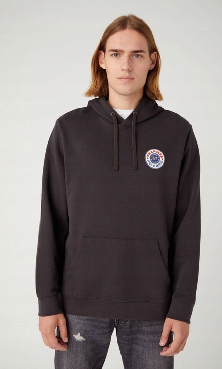 Мъжки суичър Wrangler, изпран черен, Черен