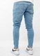 Blugi barbati skinny, 10556, Bumbac, Albastru, 32