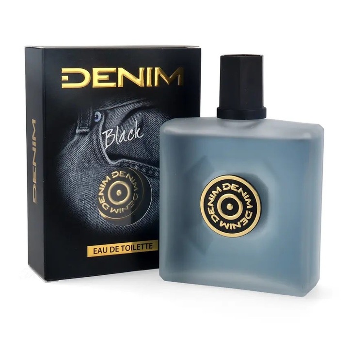 Parfum barbati ART.ROZNE MK Denim Black, 100 ml, note citrice, aromatice, set