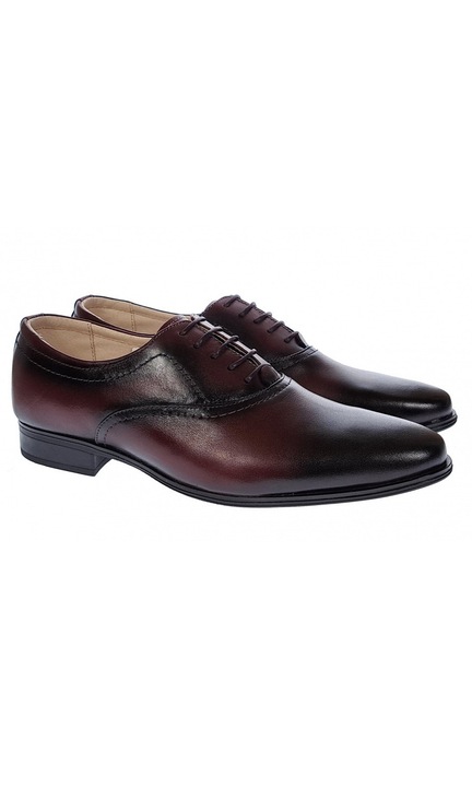 Pantofi barbati eleganti din piele naturala, Visiniu, 888VIS, marime 42