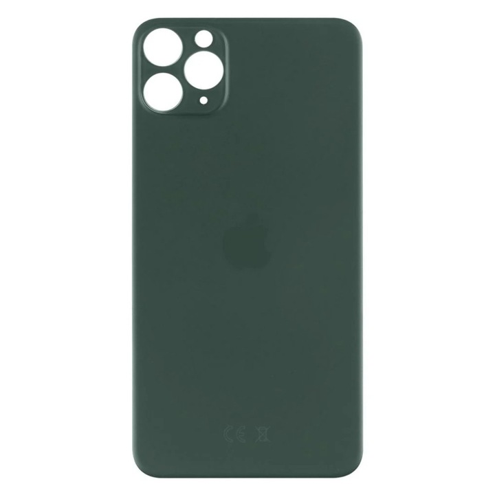 Capac Baterie Pentru Apple iPhone 11 Pro Max Green, Sticla, Fara Adeziv, Fara Sticla Camera, Bulk