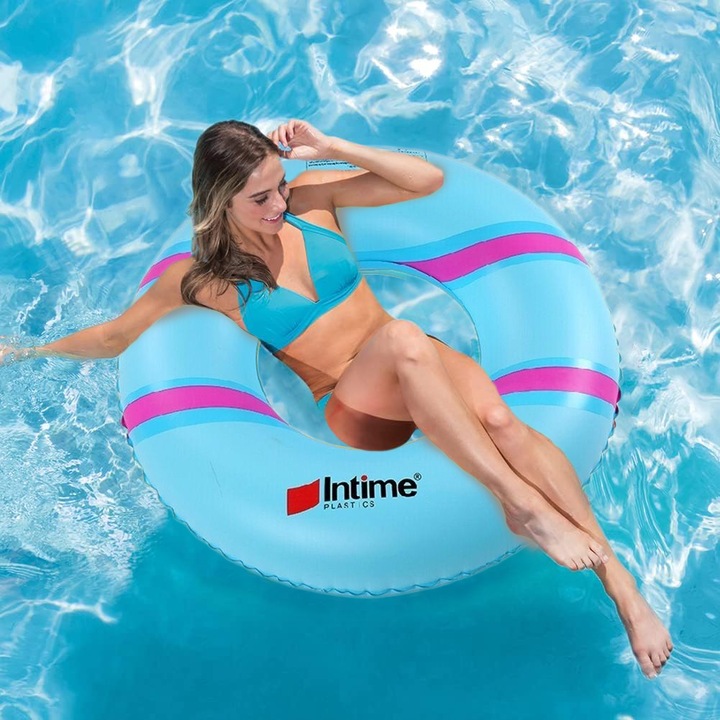 Colac gonflabil cu model INTIME, PVC, 450gr, 90 cm, YT316C