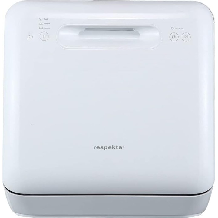 Mini beépíthető mosogatógép, Respekta, 42 cm, 3 program, fehér, 2 terítékes