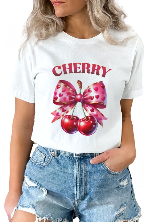 Cseresznye mintás póló 25246