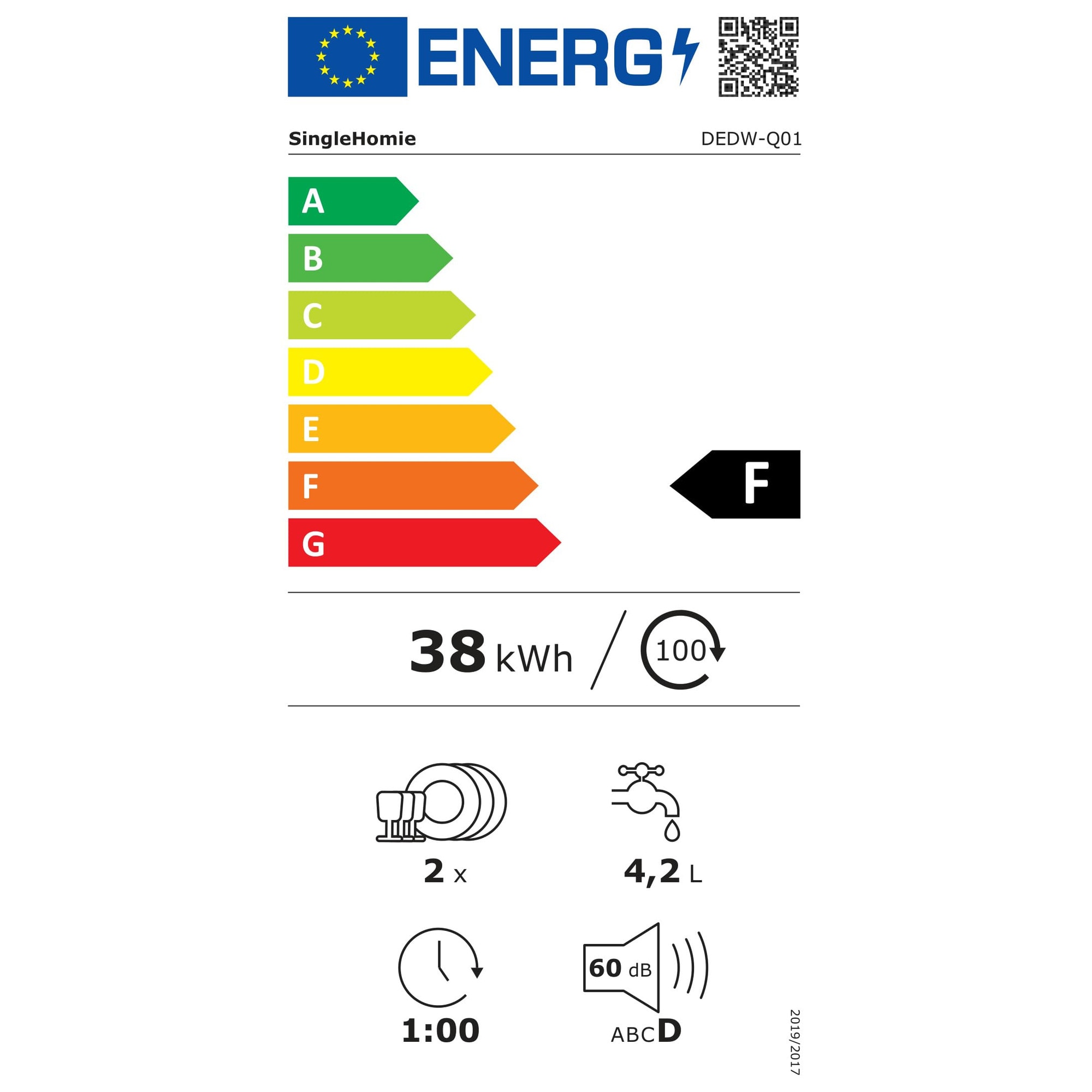Masina de spalat vase mini, de masa, 6 programe, uscare automata, utilizabila cu sau fara racord la apa, necesita 5 litri de apa, independenta – pentru birou, camping, rulota [Clasa energetica F]