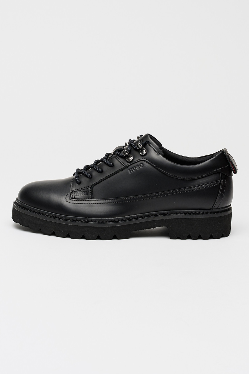 HUGO, Pantofi casual din piele Draven, Negru, 41