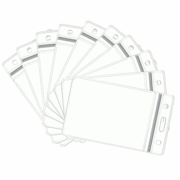 File din plastic, plic transparent, fermoar resigilabil, set 5/10/20 buc