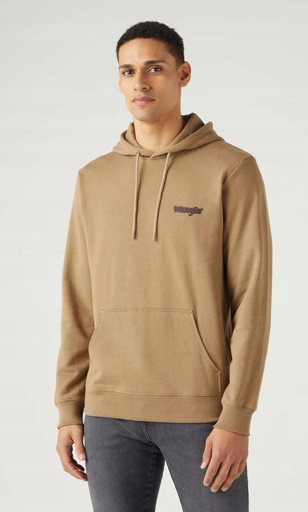 Мъжки суичър Wrangler, бежов, карамел, Карамел