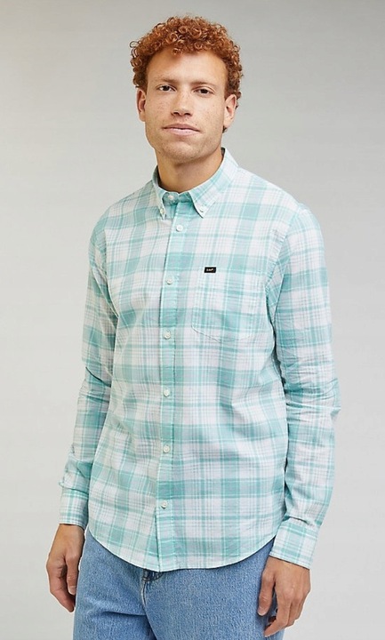 Camasa Lee, bumbac, Albastru