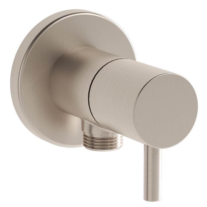 Szálcsiszolt nikkel köztes sarokcsaptelep, Origin kollekció, standard beépítéshez, A4521434