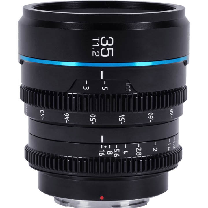 Obiectiv Manual Sirui Nightwalker 35mm T1.2 S35 Cine L-Mount Black