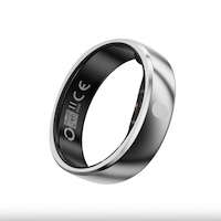 Inel inteligent, RingConn Gen 2 Air, dimensiunea 9, masurarea ritmului cardiac, saturatie oxigen, activitati fizice, IP68, Galaxy Silver