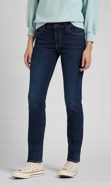 Blugi dama Lee ELLY, bumbac/poliester/elastan, albastru inchis