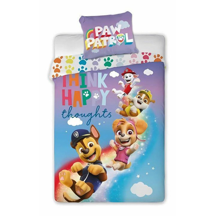 Faro ágyneműhuzat, 160x200cm, pamut, többszínű, 2 darabos szett, 70x90cm-es zsákkal