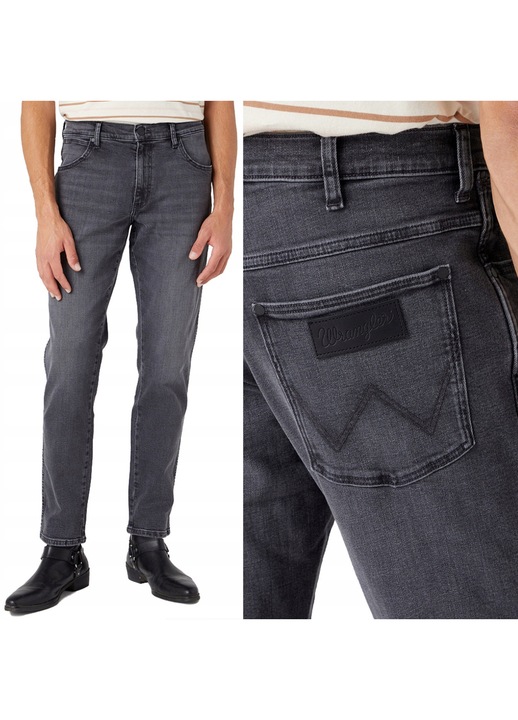 Blugi bărbați Wrangler River 881 Tapered gri, Gri