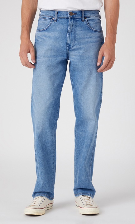 Wrangler Frontier farmernadrág, pamut/poliészter/elasztán, kék, Kék