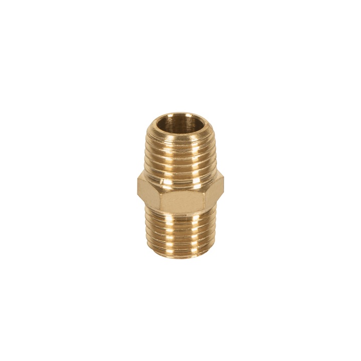 Niplu 1/4" pentru furtun de aer comprimat, alama, Truper