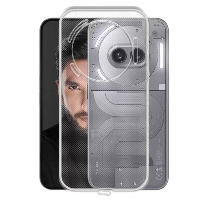 Удароустойчив калъф с DOP Anti-Dust за Nothing Phone 2a, Защита от прах, Подсилени ъгли, Силикон, Ефективна защита, Защита на порта за зареждане, Тънък дизайн, Лесен за употреба, Прецизни изрези, Прозрачен