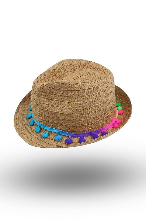 Palarie paie accesoii multicolor