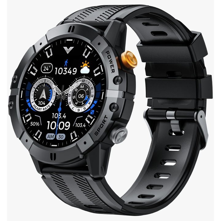 Мъжки смарт часовник Singlait SG29 – 1.52" екран, Bluetooth разговори, наблюдение на здравето, известия, спорт, съвместим с Android и iOS