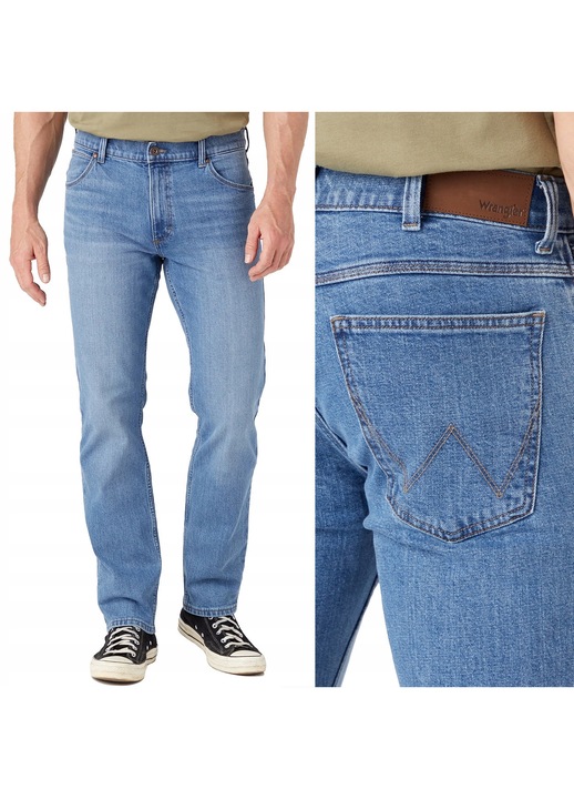 bărbați, Wrangler, regular, albastru, Albastru