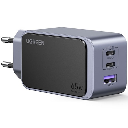 Încărcător gan UGREEN nexode S 65 W, cu 3 porturi