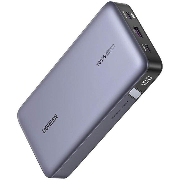 Външна батерия UGREEN Power Bank PB205, 25000mAh, двупосочно бързо зареждане, 145W бързо зареждане