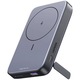 Acumulator extern Wireless UGREEN Magnetic Power Bank PB206, 10000mAh, 20W, Atasare magnetica Black, Suport inclus