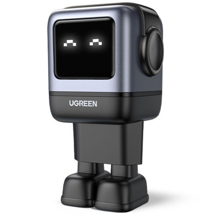 Incarcator retea robot UGREEN Nexode RG 65W 3-Port GaN Fast Charger EU, 2 x USB-C + 1 X USB-A, Negru