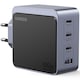 Incarcator retea UGREEN Nexode S 100W 4-Port GaN Fast Charger EU, 3x USB-C, 1x USB-A, Negru/Gri