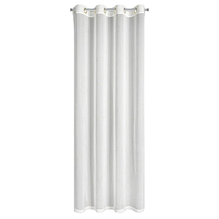 Перде Eurofirany 140x250см бял полиестер с капси