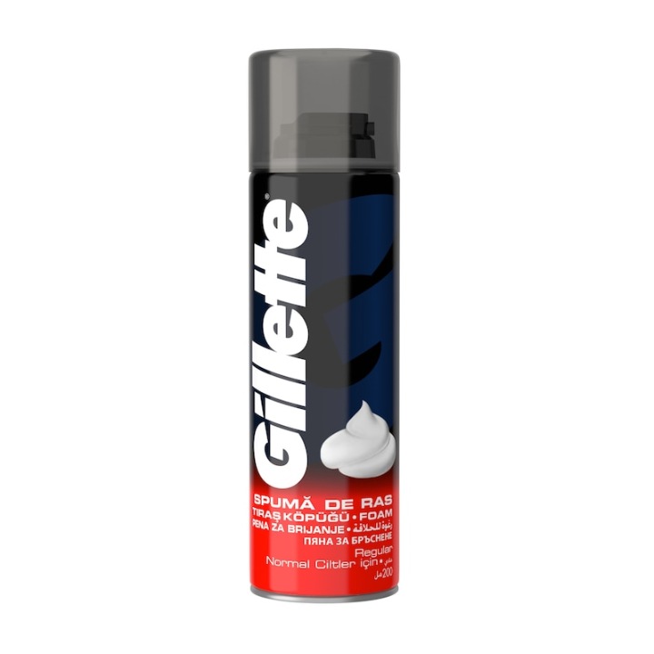 Пяна за бръснене Gillette Fusion, 200 мл, за мъже, нормална/чувствителна/суха/мазна кожа